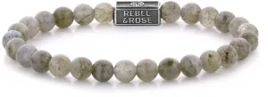 Rebel&Rose Ezüst gyöngy karkötő Labradorit Shield RR-6S005-S 20 cm - L+
