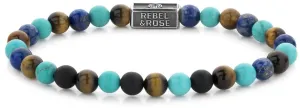 Rebel&Rose Gyöngy karkötő Mix Turquoise 925 RR-6S006-S 15 cm - XS