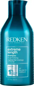 Redken Extreme Length (Shampoo with Biotin) sampon a hosszú és sérült haj erősítésére 300 ml - new packaging