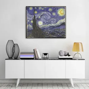 Vászonkép Vincent van Gogh - Csillagos éjszaka (reprodukcie obrazov)