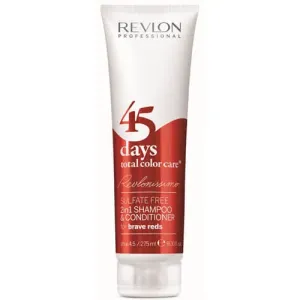 Revlon Professional 45 days total color care sampon és hajbalzsam merész piros árnyalatokra (Shampoo&Conditioner Brave Reds) 275 ml