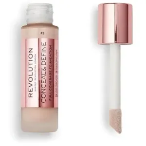 Revolution Fedő smink applikátorral Conceal & Define (Makeup Conceal and Define) 23 ml F3