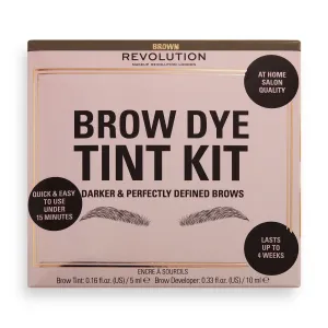 Revolution Szemöldökápoló szett Brown Brow Dye (Tint Kit)