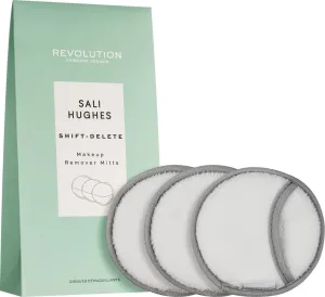 Revolution Többször használható sminklemosó tamponok X Sali Hughes (Shift-Delete Make-up Remover Mitts) 3 db