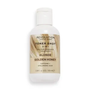 Revolution Haircare Élénkítő szín szőke hajra Blonde Golden Honey (Toner Shot) 100 ml