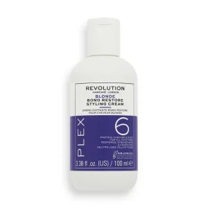 Revolution Haircare Öblítést nem igénylő hajformázó krém szőke hajra Blonde Plex 6 (Bond Restore Styling Cream) 100 ml