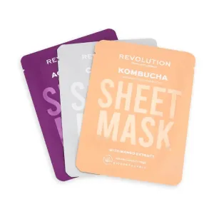 Revolution Skincare Arcmaszk készlet száraz bőrre Biodegradable (Combination Skin Sheet Mask)