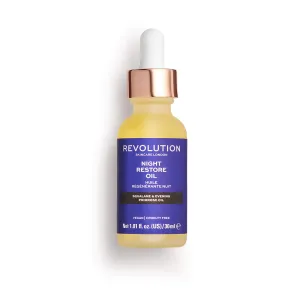 Revolution Skincare Bőrápoló éjszakai hidratáló szérum Skincare Night Restore Oil (Squalana And Evening Primrose Oil) 30 ml