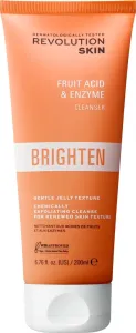 Revolution Skincare Világosító tisztító arcradír Brighten (Fruit Acid and Enzyme Cleanser) 200 ml