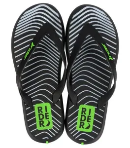 Rider R1 Style Thong férfi papucs - fekete/Zöld #1532911