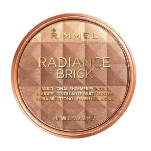 Rimmel Világosító bronzosító púder Radiance Brick (Multi-Tonal Shimmer Powder) 12 g 001 Light