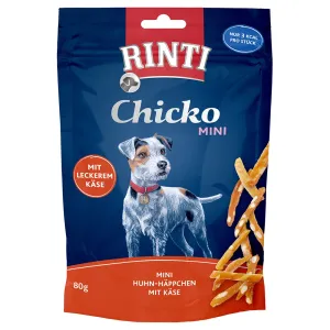 80g Rinti Extra Chicko Mini rágócsíkok kutyasnack-csirke & sajt