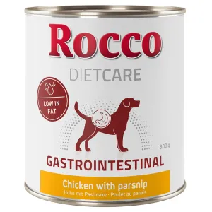 24x800g Rocco Diet Care Gastro Intestinal csirke & pasztinák nedves kutyatáp