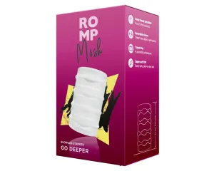 ROMP Mosh - flexibilis utazó maszturbátor (áttetsző)