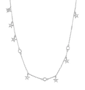 Rosato Bájos ezüst nyaklánc Csillagok cirkónium kövekkel Storie RZC029