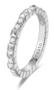 Rosato Eredeti ezüst gyűrű cirkónium kövekkel Cubica RZA011 58 mm