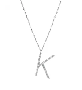 Rosato Ezüst nyaklánc K betű medállal Cubica RZCU11 (lánc, medál)