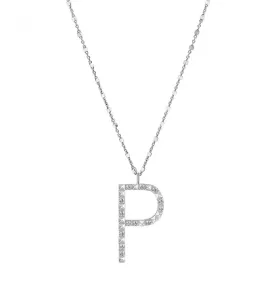 Rosato Ezüst nyaklánc P betű medállal Cubica RZCU16 (lánc, medál)