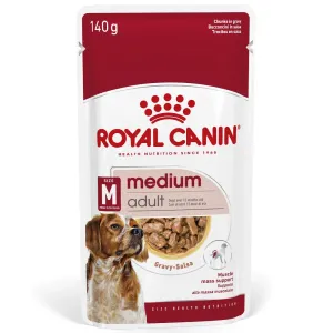 10x140g Royal Canin Medium Adult szószban nedves kutyatáp