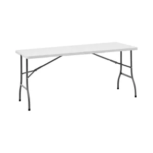 Összecsukható asztal - 1520 x 700 x 740 mm - Royal Catering - 150 kg - kültéri/beltéri - Fehér