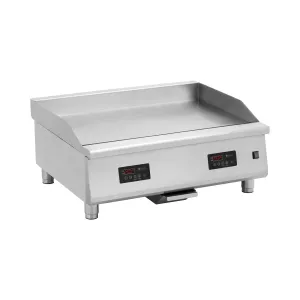 Indukciós grill lap - 910 x 520 mm - sima - 2 x 6000 W - Royal Catering