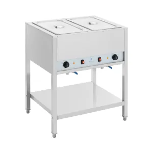 Bain marie - 1265 W - 2 x GN 1/1 - alappal - Royal Catering