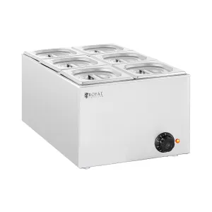 Bain marie - 640 W - 6 x GN 1/6 - Royal Catering