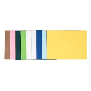 Képeslap és borítek 6 db - 10.5 x 15 – különböző színek (kreatív)