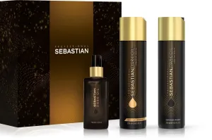 Sebastian Professional Tápláló hajápoló ajándékcsomag a fényes hajért Dark Oil