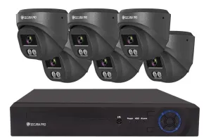 Securia Pro kamerarendszer NVR6CHV5S-B DOME smart, fekete Felvétel: 8 TB merevlemez