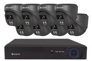 Securia Pro kamerarendszer NVR8CHV8S-B DOME smart, fekete Felvétel: 8 TB merevlemez