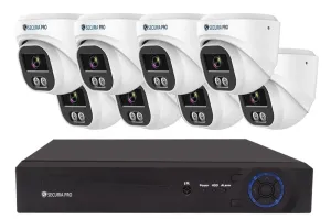 Securia Pro kamerarendszer NVR8CHV8S-W DOME smart, fehér Felvétel: 6 TB merevlemez