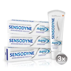 Sensodyne Fehérítő fogkrém gyors megkönnyebbülés Rapid Whitening 3 x 75 ml