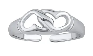 Silvego Acana PRM12186R nyitott szívű ezüst lábgyűrű
