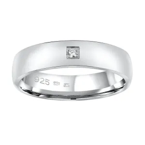 Silvego Esküvői ezüst gyűrű Poesia nőknek QRG4104W 47 mm