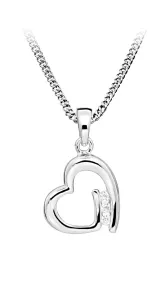 Silver Cat Romantikus ezüst nyaklánc Szív SC477 (lánc, medál)