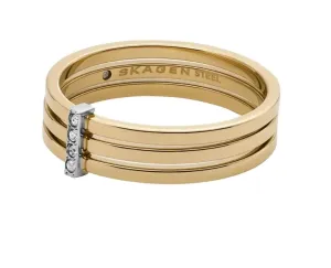 Skagen Elegáns, aranyozott gyűrű Kariana SKJ1672998 50 mm