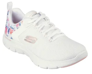 Skechers Flex Appeal 4.0 - Let It Blossom női félcipő - fehér #798431
