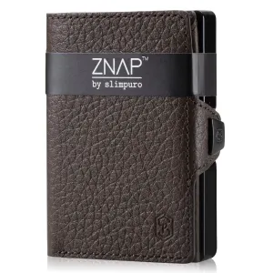 Slimpuro ZNAP, vékony pénztárca, 12 kártya, érmetartó, 8,9 x 1,8 x 6,3 cm (SZ x M x M), RFID védelem #32228