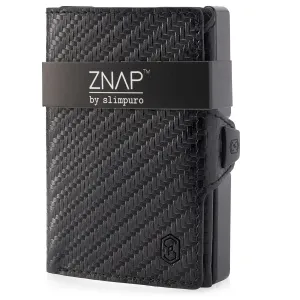 Slimpuro ZNAP, vékony pénztárca, 8 kártya, érme rekesz, 8,9 x 1,5 x 6,3 cm (SZ x M x M), RFID védelem #32218