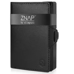 Slimpuro ZNAP, vékony pénztárca, 8 kártya, érmetartó, 8,9 x 1,5 x 6,3 cm (SZ x M x M), RFID védelem #32242