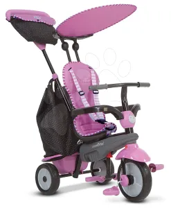 Tricikli smarTrike Shine Grey&Pink Touch Steering 6402202 kortól szürke-rózsaszín