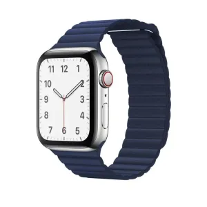 Leather Loop Apple Watch Szíj - Kék - 42, 44, 45, 49mm