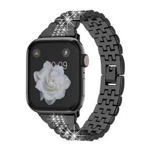 Luxor Rozsdamentes Acél Apple Watch Szíj - Fekete - 42, 44, 45, 49mm