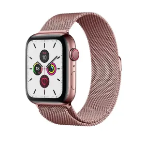 Milánói Apple Watch Szíj - Pink Rose - 42, 44, 45, 49mm