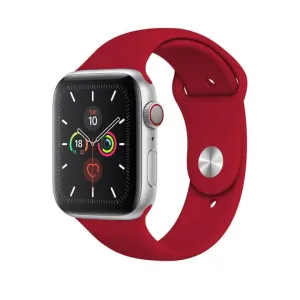 Szilikon Apple Watch Szíj - Rózsapiros - M/L - 42, 44, 45, 49mm