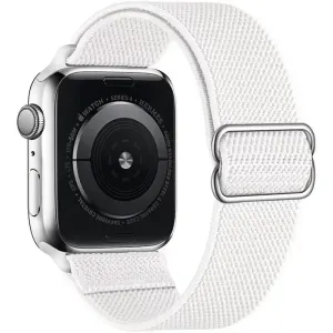 Rugalmas Szövet Apple Watch Szíj - Fehér - 38, 40, 41mm