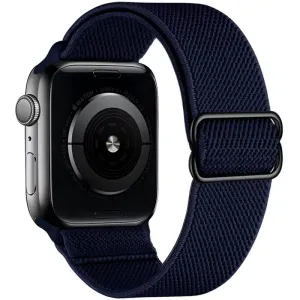 Rugalmas Szövet Apple Watch Szíj - Navy Blue - 42, 44, 45, 49mm
