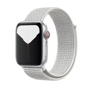 Szövet Apple Watch Szíj - Summit White - 42, 44, 45, 49mm