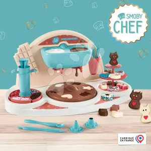 Játékos szakács receptekkel Chef Chocolate Factory Smoby csoki bonbonok készítése kiegészítőkkel 5 évtől